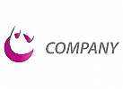 Zweifarbig, Zeichen, Zeichnung, Symbol, Logo, Coaching, Consulting, Beratung, W