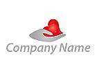 , Zweifarbig, Zeichen, Zeichnung, Symbol, Logo, Herz, Hand