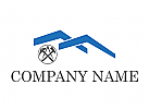 Symbol, Logo, Immobilien, Architekt, Dachdecker