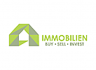 Logo, Immobilien, Haus, Makler, Immobilienmakler, Haus, Innenarchitektur, Architekt, Eigentum