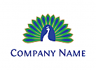Logo Pfau, Vgel, Schnheit, Kosmetik, Schmuck, Pflege