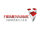 Immobilien, Wolkenkratzer, Broker, Gebude, Architektur Logo