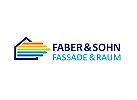 Zeichen, Signet, Logo, Haus, Farbstriche, Maler 