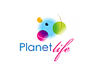 Zeichen, Signet, Logo, Planet, Kugeln, abstrakt