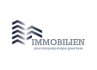 Logo Bau, Immobilien, Architektur