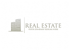 Immobilien, Makler, Bau, Logo
