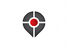 Zeichen, Signet, Logo, Pin / Zielscheibe