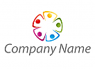 kologisch, Zeichen, Zeichnung, Symbol, Menschen, Gruppe, Fnf Personen, Blume, Kinder, Logo