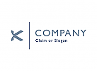 Modernes Logo, Buchstabe K