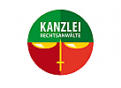 Waage Schwert Kreis Logo