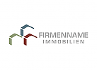 Immobilien Logo, Gebude, Bau, Architektur, Baumeister, Haus, Dach, Makler