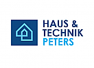 Zeichen, zweifarbig, Signet, Symbol, Logo, Haustechnik, Handwerk, Bau, Klempner, Heizung, Kreislauf