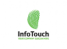 Fingerabdruck Logo, Fingerscanner Logo , Daten, Technologie