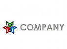 kologisch, Zeichen, Zeichnung, Stern, farbig, Technologie, Daten, Logo