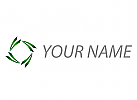 kologisch, Zeichen, Zeichnung, Signet, Pfeile, Bltter, Rechteck, Logo