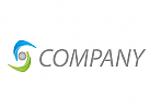 Zwei Halbkreise und Kugel, Finanzen, Person, Logo
