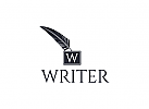Stift Logo, Schriftsteller Logo