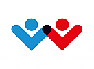 , Logo, Kinder, Menschen, Einheit, Schnittmenge
