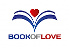 , Signet, Logo, Herz, Buch, Abstrakt