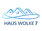 Zeichen, Signet, Logo, Huser, Immobilien, Verwaltung, Architekt, Wolke, 7