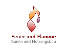 Zeichen, Signet, Logo, Feuer, Flamme, Heizung, Kamin, Klima, Klempner, Gastherme