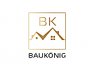 Logo, Haus, Heim, Immobilien, Makler, Dach, Bau, Architekt