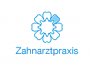 , Zeichen, Signet, Skizze, Zahnarztpraxis, Zahn, Logo, Blume