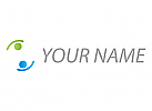 Zwei Personen, Menschen, Team, Logo