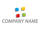 kologisch, Zeichen, Zeichnung, Signet, Rechtecke, Pixel, farbig, Logo