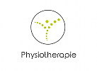 Zeichen, zweifarbig, Signet, Symbol, Kreis, Kugeln, Mensch, Physiotherapie, Arztpraxis, Abstrakt