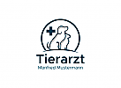 , Tierarzt, Pfote, Katze, Hund, Puls, Hilfe, Veterinr Logo