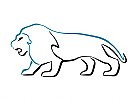 Zeichen, zweiifarbig, Signet, Symbol, Lwe, Lion, Logo