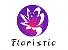 Floristik abstrakte Blume Logo