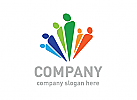 Team Logo, Menschen logo, Gruppe Logo, Beratung Logo, Arbeit Logo, kreativ Logo,Bunt Logo, Gewerkschaft logo, Hilfe logo, Kinder logo, Werkstatt logo