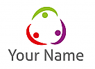kologisch, Team, Drei Personen, Familie, Logo