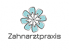 Zeichen, zweifarbig, Zeichnung, Zahn, Rose, Logo