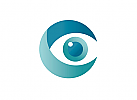 , Zeichen, zweifarbig, Auge, Augenarzt, security, C, Logo