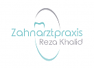 Zahnarzt, Zahnarztpraxis, Zeichen, zweifarbig, Zeichnung, Zahn, Ellipse, Logo