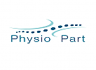 Zeichen, zweifarbig, Zeichnung, Wirbelsule, Physiotherapie, Logo