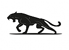 Zeichen, zweifarbig, Raubkatze, Panther, Jaguar, Logo