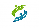 , zwei Menschen, S, Logo