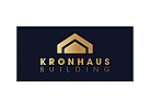 Zeichen, zweifarbig, Immobile, Haus, Gold, Logo