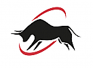 Zeichen, zweifarbig, Zeichnung, Stier, Logo