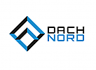 Zeichen, zweifarbig, Quadrat, Raute, Dach, Logo