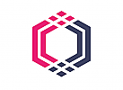 Zeichen, zweifarbig, Konstruktion, Logistik, Technik, Logo