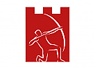 Zeichen, Zeichnung, Mensch, Turm, Bogenschtze, Logo