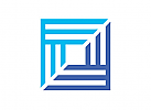 , zweifarbig, zwei Winkel, Quadrat, Logo