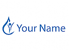 kologisch, Zeichen, Zeichnung, Person, Mensch und Tropfen, Logo