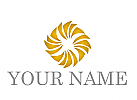 kologisch, Spirale, Wellen in Gold Logo
