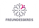Blume Logo, Menschen Logo, Arztpraxis Logo